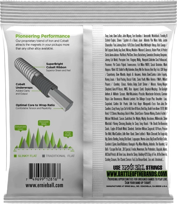 Ernie Ball Flatwound Regular Slinky 5-String