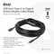 Club 3D USB-C 3.0 Kabel, aktiv, 5Gb/s, USB-C 3.0 Stecker auf USB-A 3.0 Buchse, 10m Vorschaubild