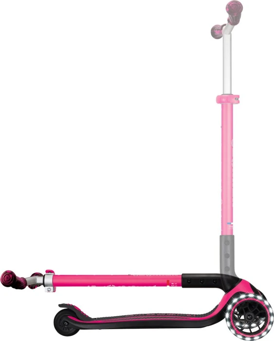 Globber Ace Lights Kickboard fuchsia pink