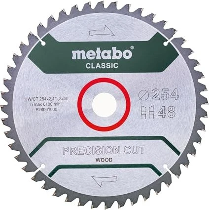 Metabo Precision Cut Kreissägeblatt 48Z, 254x1.8x30mm, 1 Stück