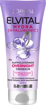 L'Oréal Elvital Hydra [Hyaluronic] Overnight Leave-In Cremekur, 200ml