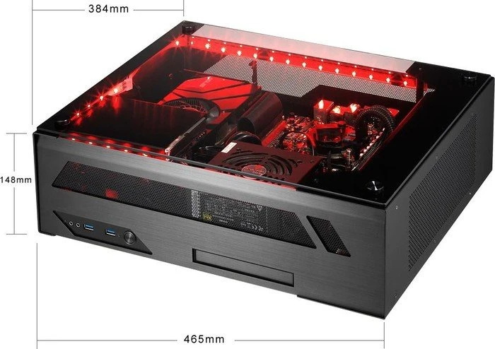 Lian Li PC-O5S schwarz, Glasfenster, Mini-ITX