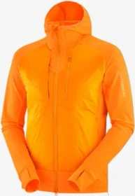 Salomon Elixir Hybrid Hooded Funktionsjacke exuberance/zinnia (Herren)