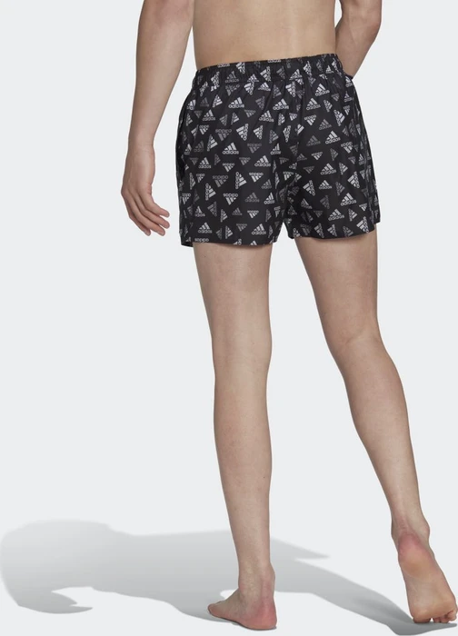 adidas Logo Print CLX Very Short Length Badeshorts schwarz/weiß (Herren)