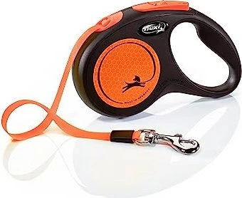 flexi New Neon S, Gurt, 5m, Neonorange