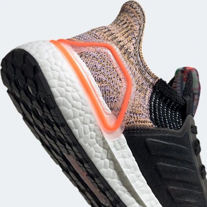 adidas Ultraboost 19 core black/crystal white/solar orange (Damen)