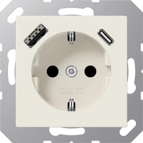 Jung SCHUKO Steckdose mit USB-Ladegerät