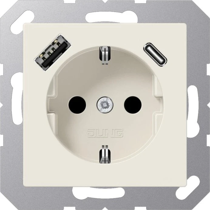 Jung SCHUKO Steckdose mit USB-Ladegerät