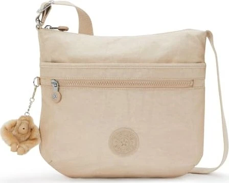 Kipling Arto M Umhängetasche sparkled beige