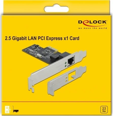 DeLOCK 2.5G LAN-Adapter, RJ-45, PCIe 2.1 x1