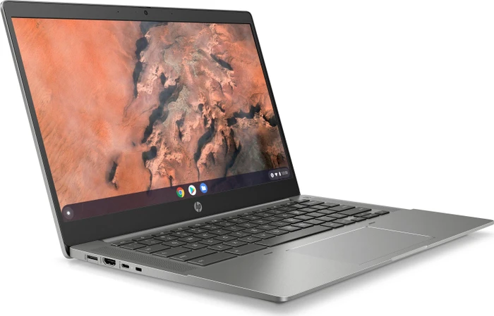 HP Chromebook 14b-na0350ng, Mineral Silver, Ryzen 5 3500C, 8GB RAM, 128GB SSD, DE