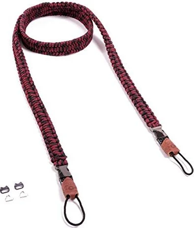 C-Rope Kameragurt Traveler aus Paracord 140cm Red Dots