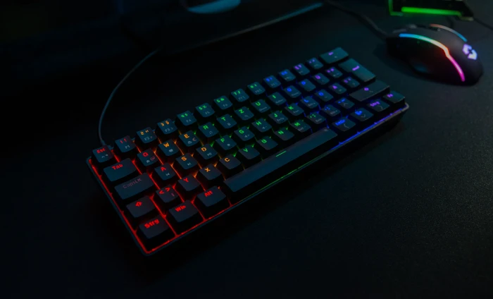 Speedlink Atmos RGB Regenbogen 60% Gaming Keyboard, schwarz, LEDs RGB, Jixian BROWN, USB, DE
