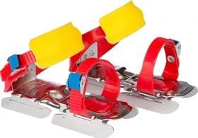 Nijdam Bobbin' Skoot Gleitschuhe Eislaufschuhe rot/silber/blau/gelb