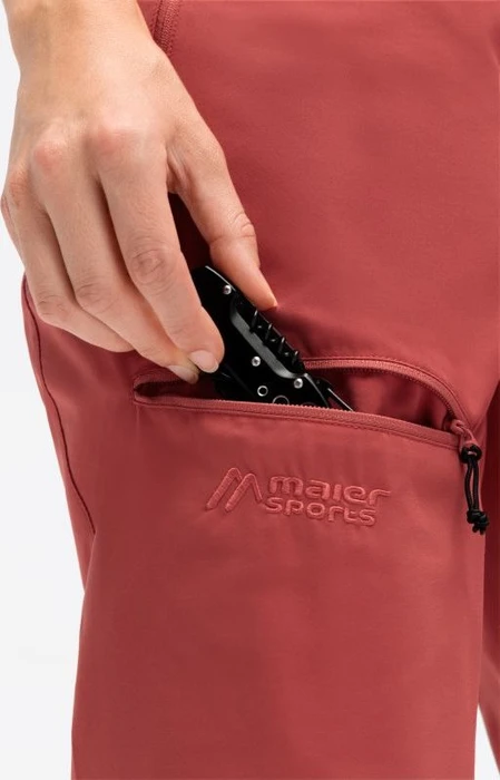 Maier Sports Lulaka Capri Loop Hose 3/4 red orcher (Damen)