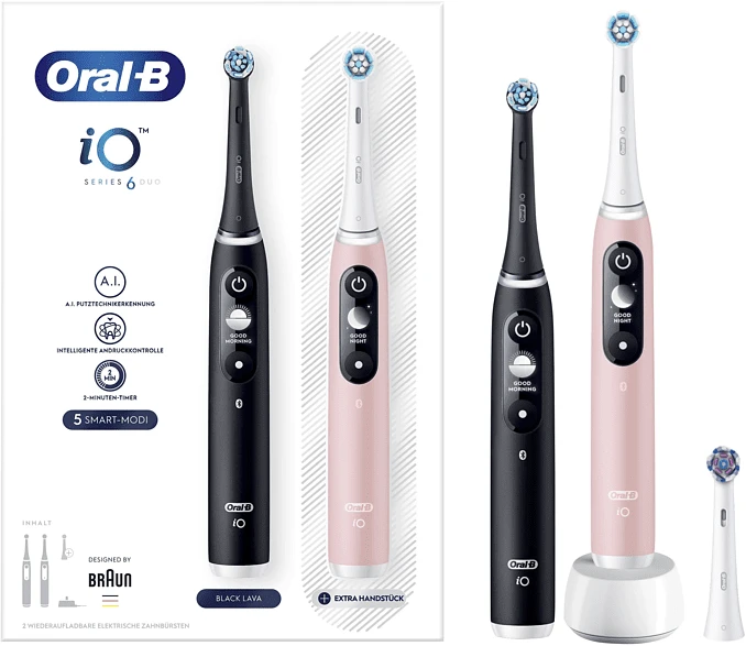 Oral-B iO Series 6 JAS22 black lava/pink sand + 2. Handstück