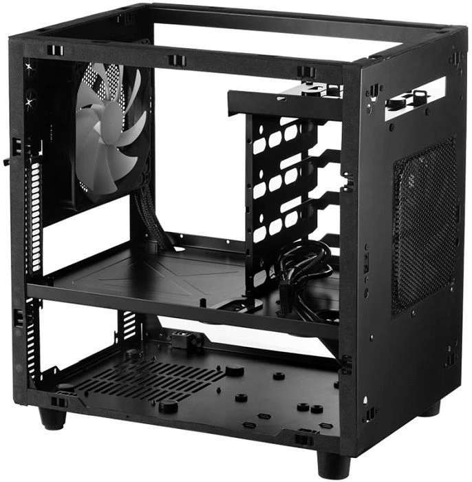 Cooltek W1 schwarz, Acrylfenster, Mini-ITX
