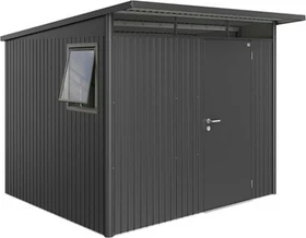 Biohort AvantGarde A6 Window Edition Gerätehaus dunkelgrau-metallic
