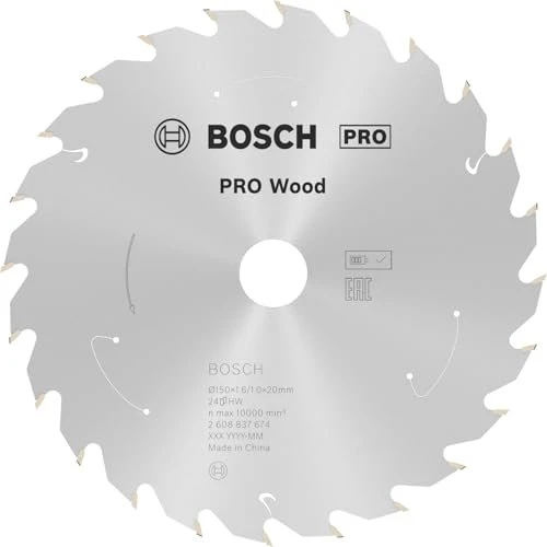 Bosch Professional Standard for Wood Kreissägeblatt 24Z, 150x1x20mm, 1 Stück