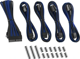CableMod Classic ModMesh Cable Extension Kit, 8+8 Series, schwarz/blau