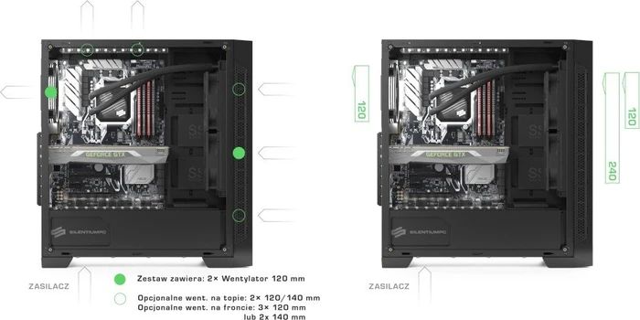 Endorfy SilentiumPC Armis AR3 TG RGB, Glasfenster