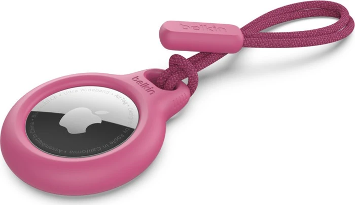 Belkin Secure Holder mit Schlaufe für Apple AirTag pink