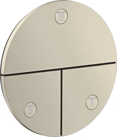 Hansgrohe Axor ShowerSelect ID rund Kontrollfeld Ventil für 3 Verbraucher brushed nickel
