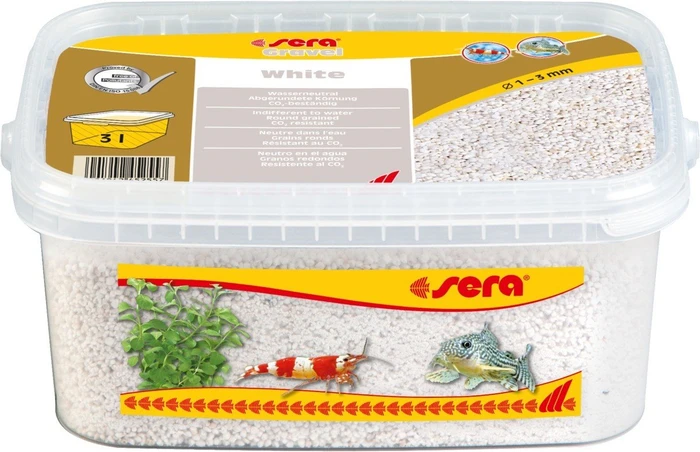 sera Gravel White weißer Naturkies