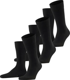 Falke Family Socken schwarz, 3 Paare (Herren)