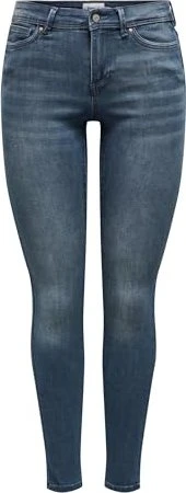 ONLY Skinny Mid Wauw Jeans blue black denim (Damen)