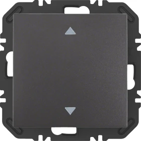 Berker EnOcean Wandsendermodul mit Wippe, 1-fach mit Pfeil Symbol, B.x, anthrazit matt