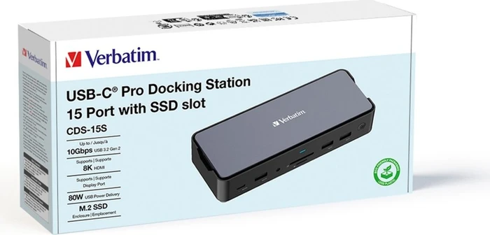 Verbatim USB-C Pro Docking Station CDS-15S, USB-C 3.1 [Buchse]