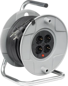 Brennenstuhl BAT AK 260 Kabeltrommel, Schuko auf 4x Schuko, 40m, IP20, H05VV-F 3G1,5