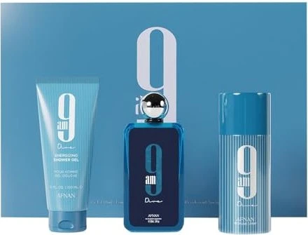 Afnan 9 AM Dive EdP 100ml + Deo Spray 150ml + Duschgel 150ml Duftset