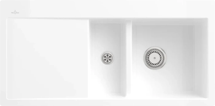 Villeroy & Boch Subway 60 flat flächenbündig Becken rechts weiß alpin