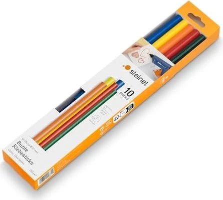 Steinel Color Heißklebepatronen mehrfarbig, 11x250mm, 10 Stück