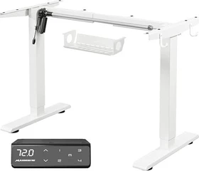 Maidesite T1 Pro elektrisch höhenverstellbares Sitz-Steh-Schreibtischgestell weiß