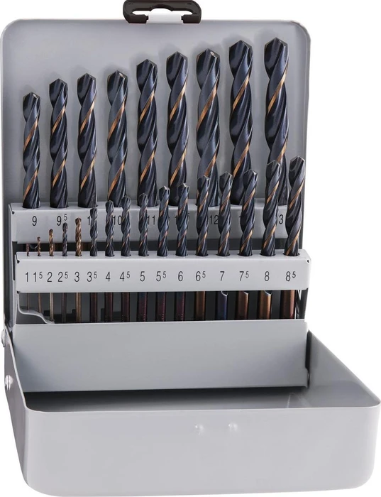 Alpen Sprint Master KM 25 HSS DIN338 Metallbohrer-Sortiment inkl. Werkzeugbox, 25-tlg.