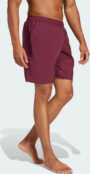 adidas Solid CLX Classic-Length Badeshorts maroon/black (Herren)