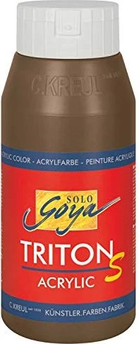 Kreul Solo Goya Triton S Acrylic Acrylfarbe, havannabraun, 750ml