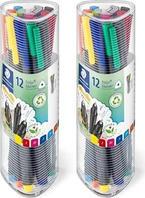 Staedtler triplus fineliner 334 0.3mm sortiert, 12er-Set, Dreikantdose