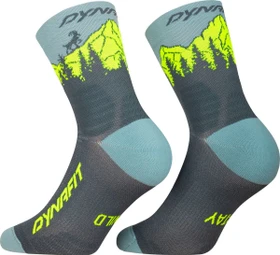 Dynafit Traverse Mid Socken cinder ultra yellow