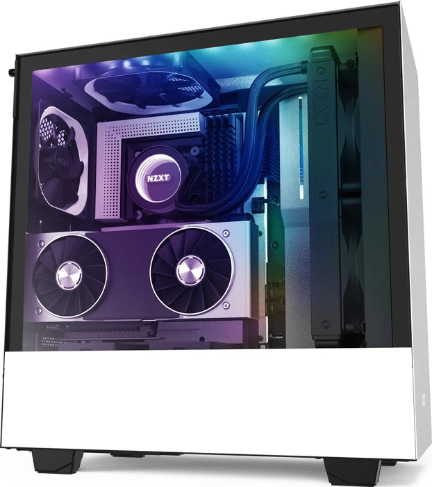 NZXT H510i, weiß, Glasfenster