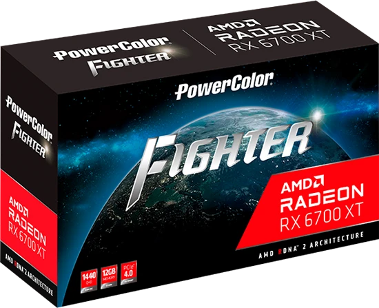 PowerColor Fighter Radeon RX 6700 XT, 12GB GDDR6, HDMI, 3x DP