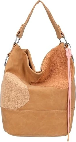 fritzi aus Preußen Olga Limited Happy Flocked Schultertasche soft chestnut