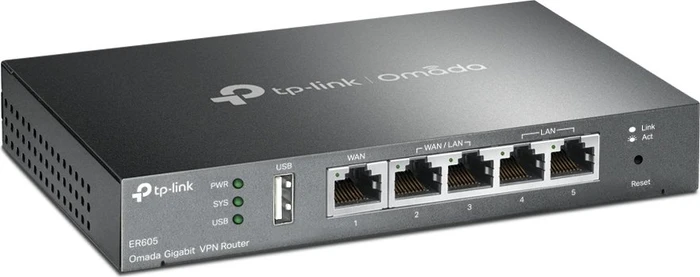 TP-Link Omada ER605 Gigabit Router, 5x RJ-45