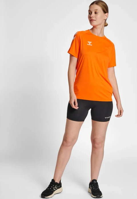 hummel Core XK Funktionsshirt kurzarm orange tiger (Damen)
