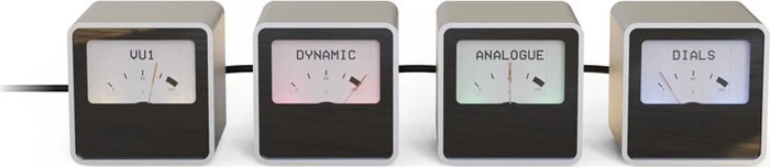 Streacom VU1 Dynamic Analogue Dials, Zeigermessgerät, Dial, silber, 1.5"