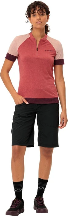 Vaude Altissimo Q-Zip Trikot kurzarm brick (Damen)