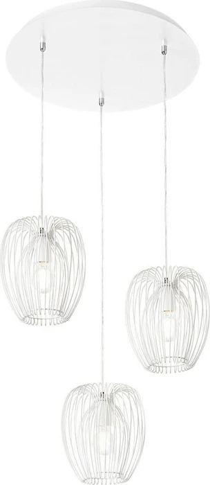 Fabas Luce Camp Pendelleuchte 3-flammig weiß Ø50cm
